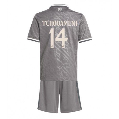 Real Madrid Aurelien Tchouameni #14 Rezervni Dres za djecu 2024-25 Kratak Rukav (+ Kratke hlače)